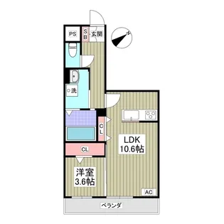 LUCE DEL SOLE【2階】の間取り