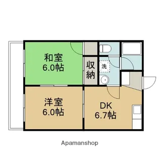 第一高沢マンション【2階】の間取り