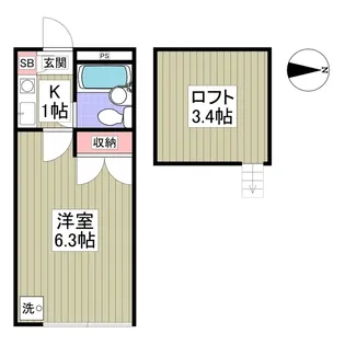 ガザニア【1階】の間取り