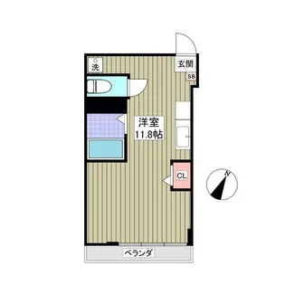 フェリオ毛呂山【304号室】の間取り