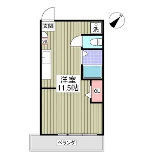 フェリオ毛呂山【3階】の間取り