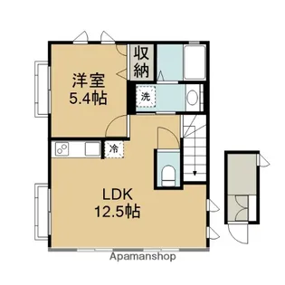 メゾン ド イロンデル【2階】の間取り