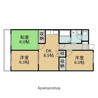 ケイコーコーポⅢ【3階】の間取り