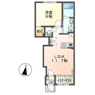 MAISON IRIS CHOU CHOU(メゾンアイリスシュシ【1階】の間取り