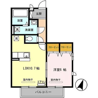 オークガーデン M【2階】の間取り