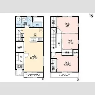 リーブルファイン坂戸浅羽野【1階】の間取り