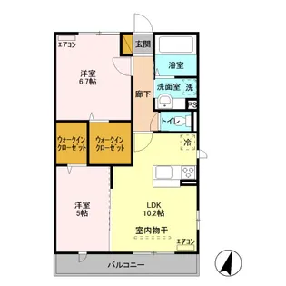 ペイサージュ【3階】の間取り