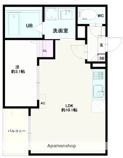 JACK YAKUSHIⅡ【1階】の間取り