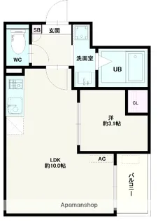 JACK YAKUSHIⅡ【1階】の間取り