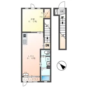鶴ヶ島市富士見4丁目工事B(ルクレール)【2階】の間取り
