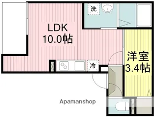 JACK MATOBA Ⅰ【2階】の間取り