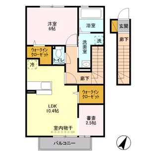 ルナガーデン【2階】の間取り