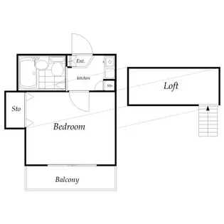 埼玉県鶴ヶ島市大字下新田【アパート】の間取り