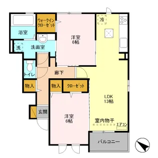 コージーハウス A【1階】の間取り