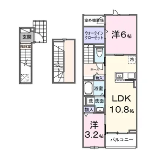 カーサアリアーテⅡ【3階】の間取り