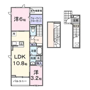 カーサアリアーテⅡ【3階】の間取り