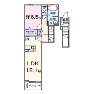 サンライズ【2階】の間取り