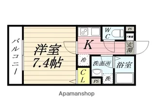 ジーメゾン川越仙波町【1階】の間取り