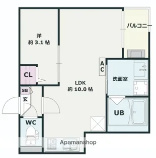 JACK MIZOHATA Ⅰ【1階】の間取り