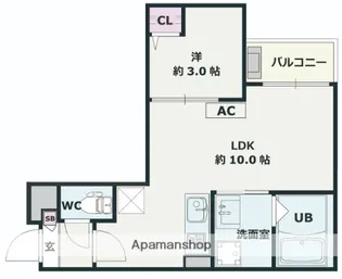 JACK MIZOHATA Ⅰ【2階】の間取り