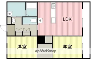 弐番町FLAT【2階】の間取り