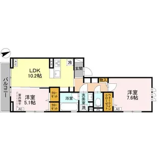 クレードルグラン【3階】の間取り