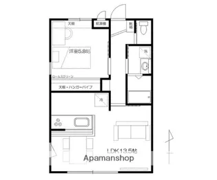 弐番町アパートメント【1階】の間取り