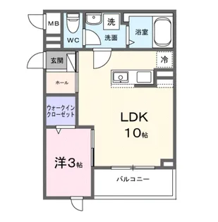 ヒカルサ川越霞ヶ関【3階】の間取り