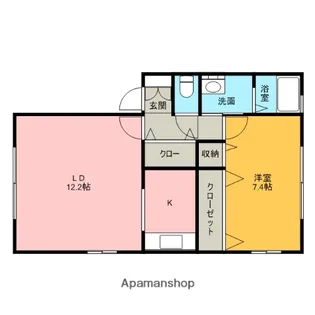 レフィナード【1階】の間取り