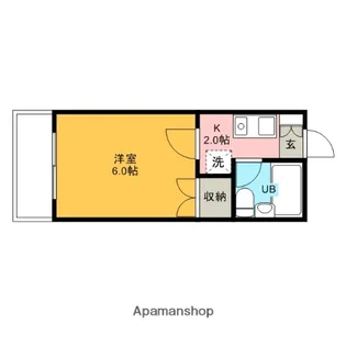 シティハイム本町【2階】の間取り