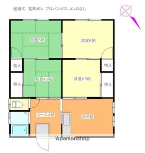 サニーハイツ萩田【2階】の間取り