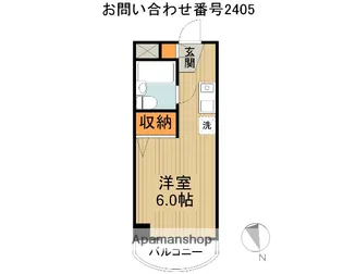 1Rの間取り画像