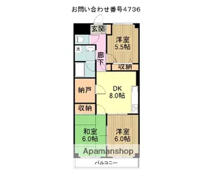 グリーンガーランド所沢1号館【1階】の間取り