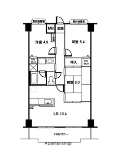 シルキーガーデン【1階】の間取り