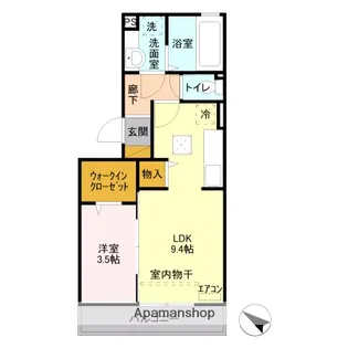 カーサリリオ【1階】の間取り