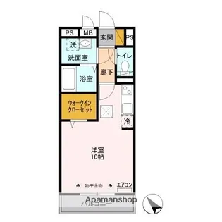 カメリア武蔵藤沢【1階】の間取り