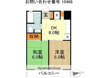 ビューハイムFUJI【1階】の間取り