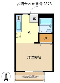 レイクサイドハイツ【2階】の間取り