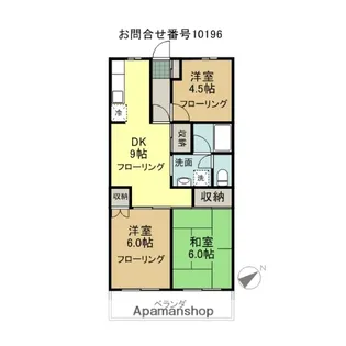 シャルマン所沢A館【4階】の間取り