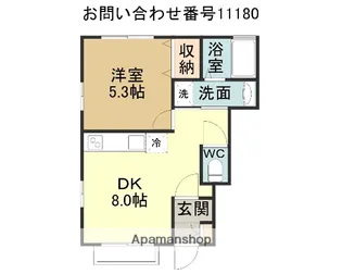 ビュースハイム【1階】の間取り