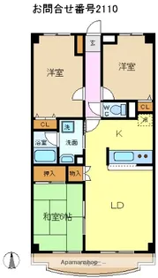 ブライトン所沢【4階】の間取り