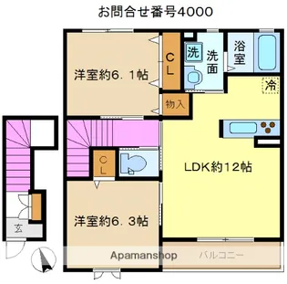 プロヌーブ上新井【2階】の間取り