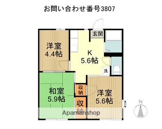 サニーライフⅠ【2階】の間取り