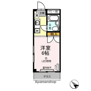 ハピラス武蔵藤沢【3階】の間取り