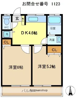 新栄コーポ【1階】の間取り