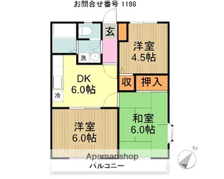 サンライフ小手指C【2階】の間取り