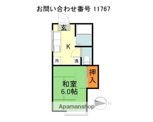 メゾンパークス【1階】の間取り