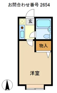 ラ・ポール狭山ヶ丘Ⅰ【2階】の間取り