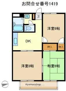 グリーンハイム岡田C【2階】の間取り