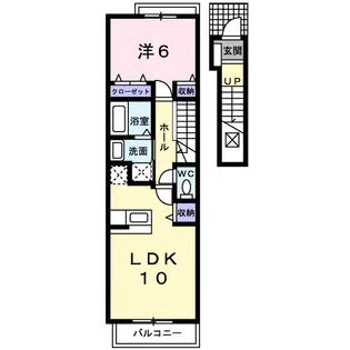 ラ クール【2階】の間取り